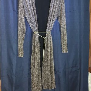 Long open cardigan/tunic